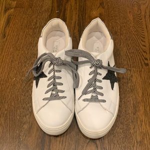 Steven New York Leather/Glitter Sneakers